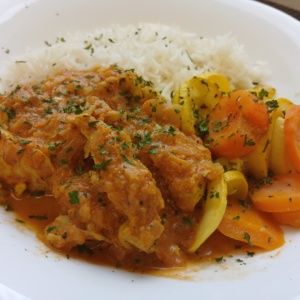 Poulet au beurre et aux épices