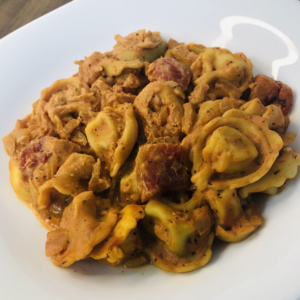 Tortellinis sauce rosée